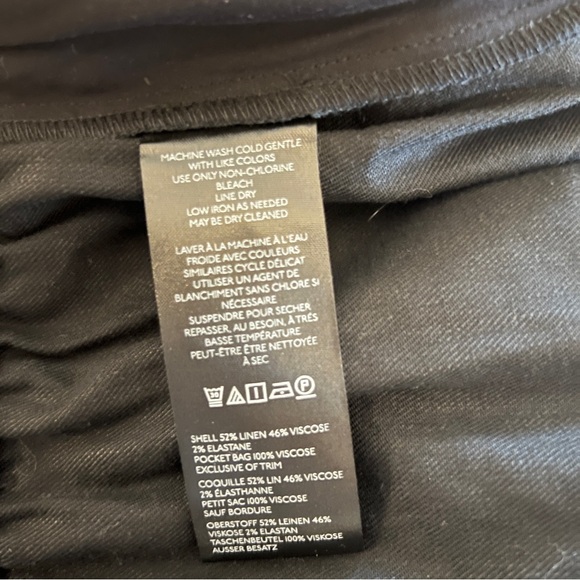 Anthropologie Black Linen Bloomer Shorts Small - Picture 8 of 8